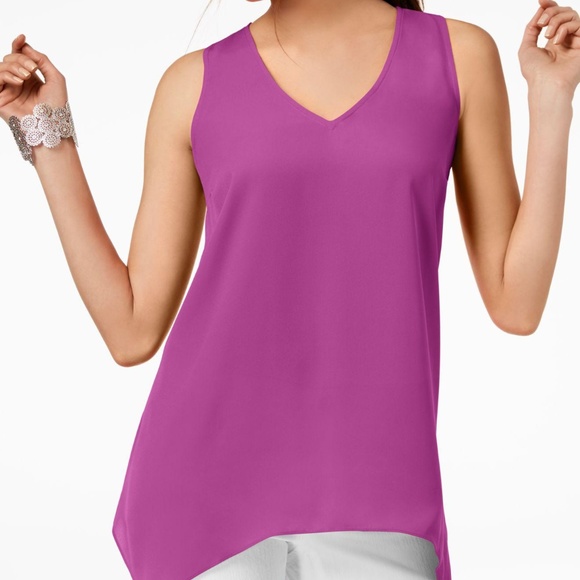 INC International Concepts Tops - INC International Concepts Handkerchief-Hem Top